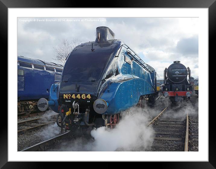 East Coast Steam Locomotive Power Framed Mounted Print by David Birchall