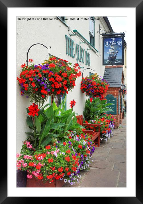  The Quay Inn at Wareham, Dorset. Framed Mounted Print by David Birchall