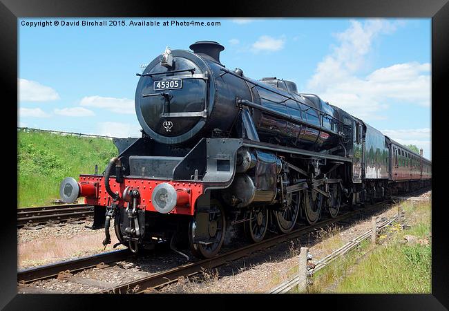  Steam Locomotive 45305 at Quorn Framed Print by David Birchall