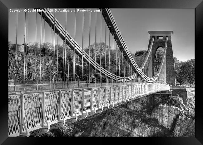  Clifton Suspension Bridge, Bristol Framed Print by David Birchall
