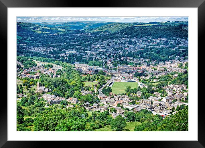  Matlock Town from Riber Framed Mounted Print by David Birchall