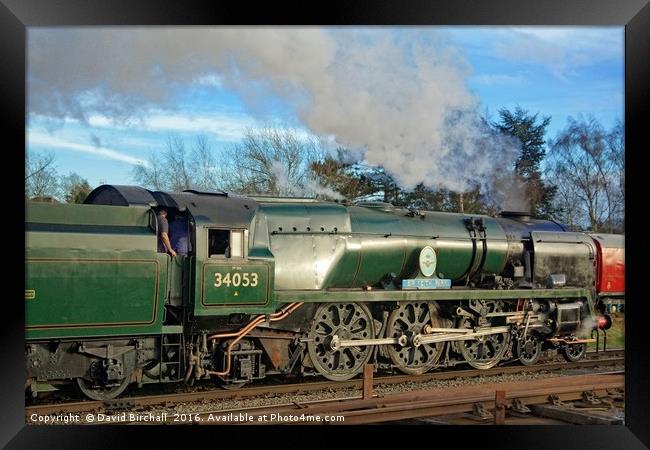 Steam train elegance - 34053 Sir Keith Park Framed Print by David Birchall