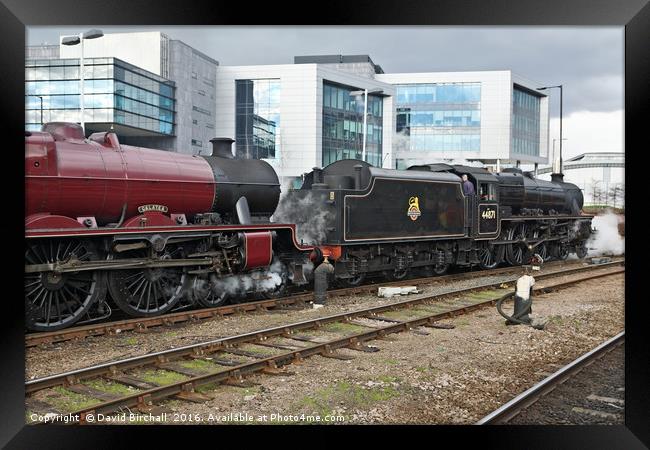 The Tin Bath steam train special at Sheffield. Framed Print by David Birchall