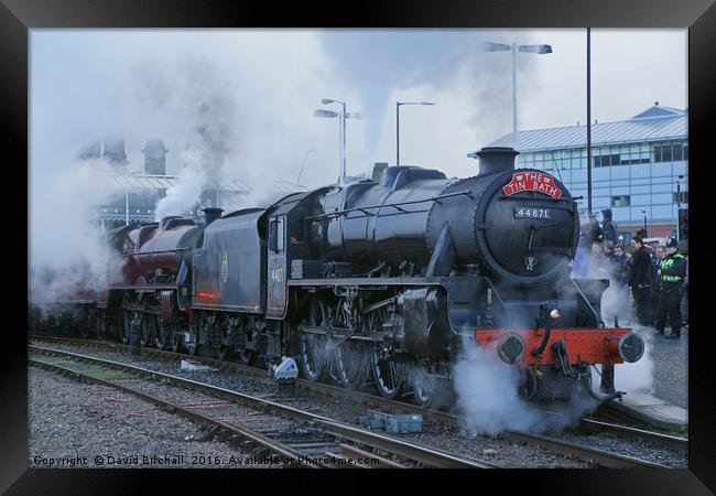 The Tin Bath steam train special at Sheffield. Framed Print by David Birchall