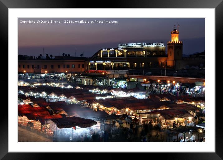 Mystical Marrakech Night Framed Mounted Print by David Birchall