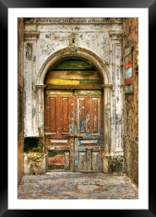 Mysterious Medina Doorway Framed Mounted Print by David Birchall
