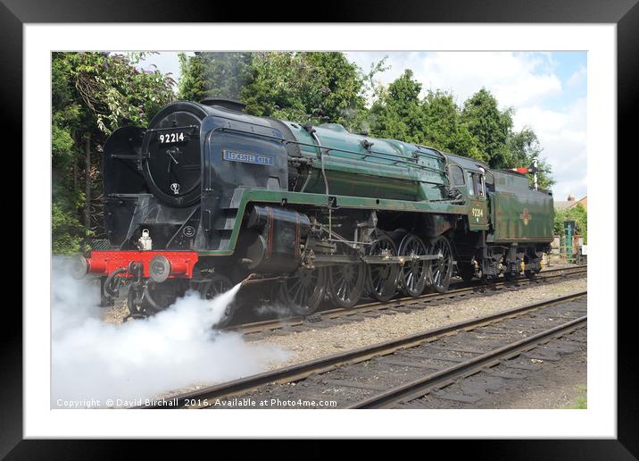 92214 Leicester City at Loughborough Framed Mounted Print by David Birchall