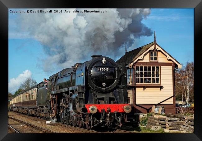 70013 at Quorn and Woodhouse Framed Print by David Birchall