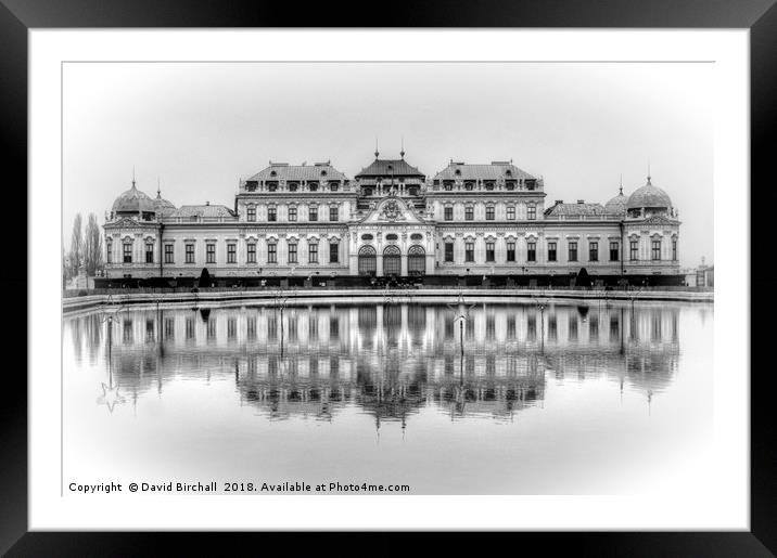 Schonbrunn Palace, Vienna Framed Mounted Print by David Birchall