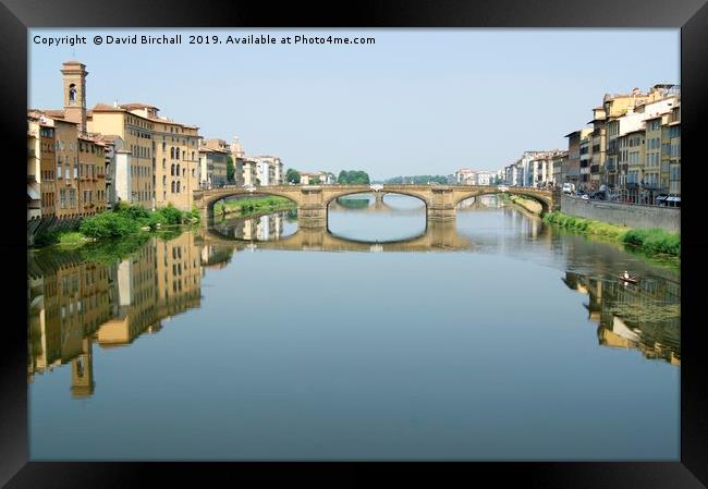 St. Trinity Bridge (Ponte Santa Trinita), Florence Framed Print by David Birchall