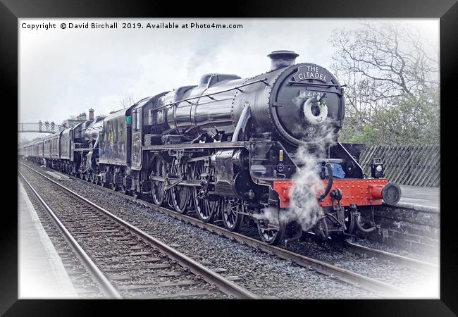 Steam train "The Citadel" at Appleby. Framed Print by David Birchall