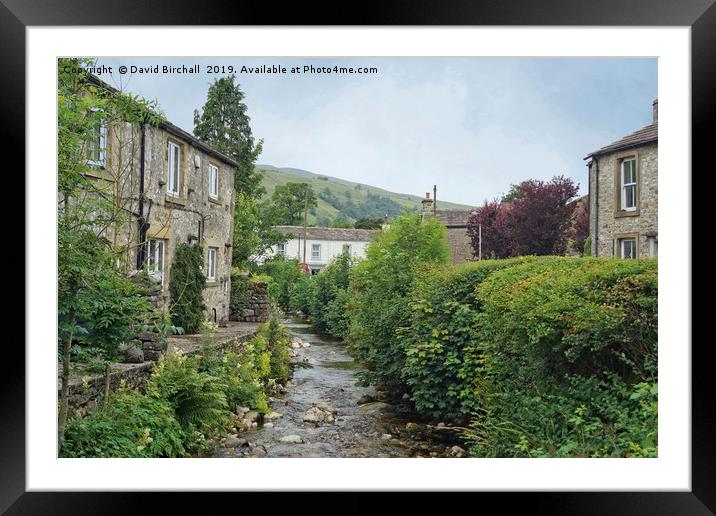 Kettlewell Village, North Yorkshire. Framed Mounted Print by David Birchall