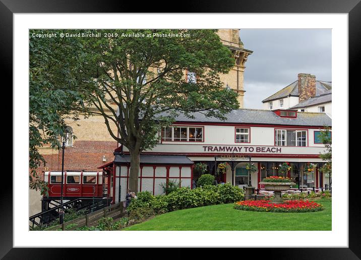 Scarborough, Central Tramway top station. Framed Mounted Print by David Birchall