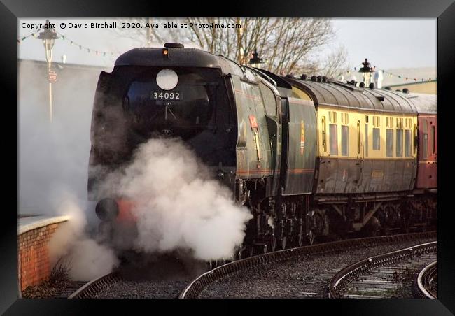 Bulleid Pacific 34092 City Of Wells Framed Print by David Birchall