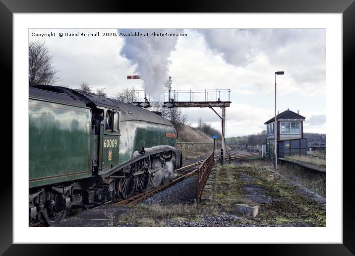 60009 Union Of South Africa departing Hellifield. Framed Mounted Print by David Birchall
