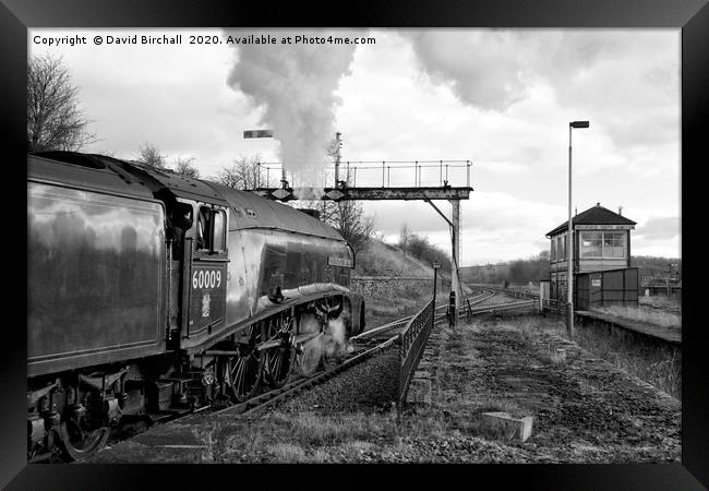 60009 Union Of South Africa departing Hellifield. Framed Print by David Birchall