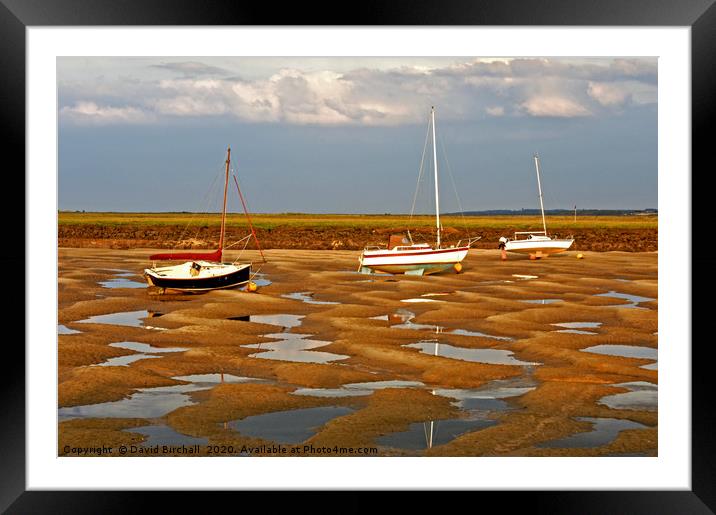 Estuary at Wells-next-the-Sea, Norfolk Framed Mounted Print by David Birchall