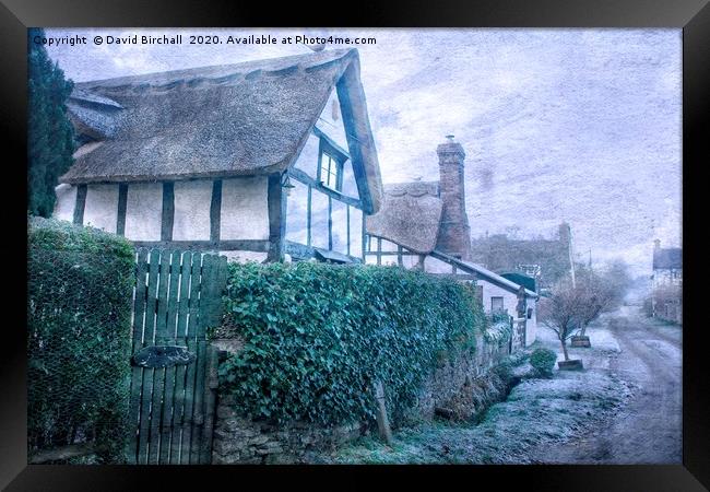 English Olde World Cottages. Framed Print by David Birchall