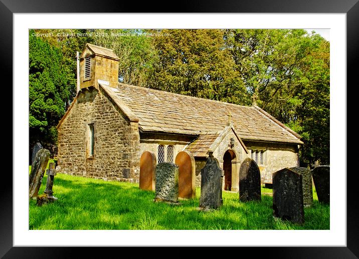 St. Leonards church at Chapel-le-Dale, Yorkshire Framed Mounted Print by David Birchall