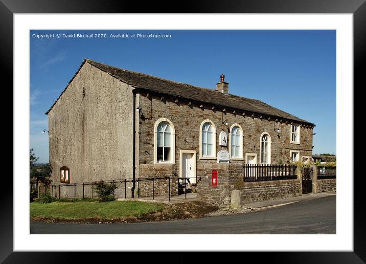 Salem Congregational Church at Martin Top, Clither Framed Mounted Print by David Birchall