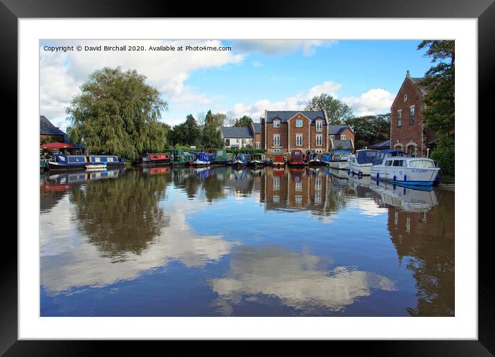 Tithebarn canal basin, Garstang. Framed Mounted Print by David Birchall