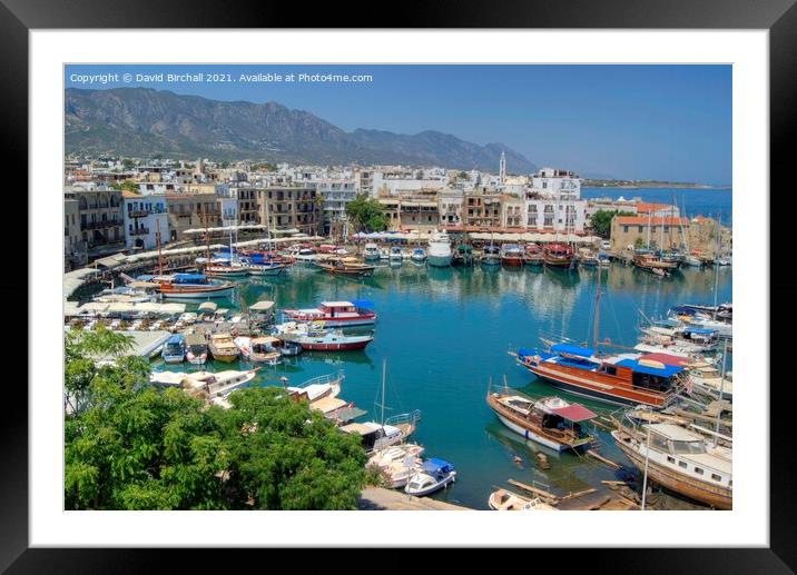 Kyrenia northern Cyprus. Framed Mounted Print by David Birchall