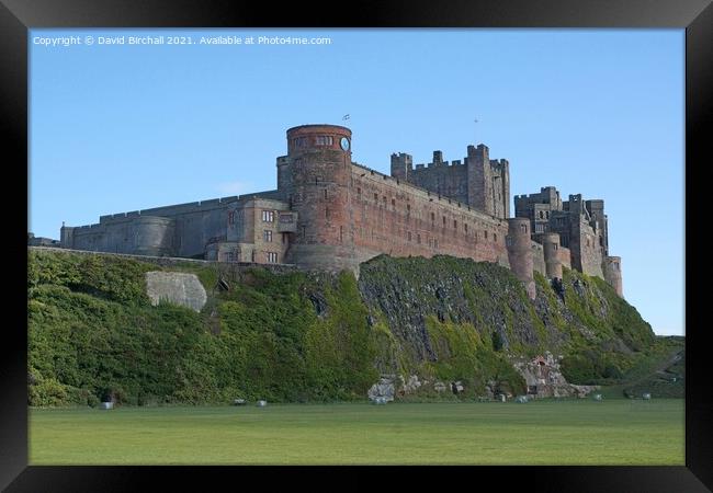 Bamburgh Castle in Northumberland. Framed Print by David Birchall