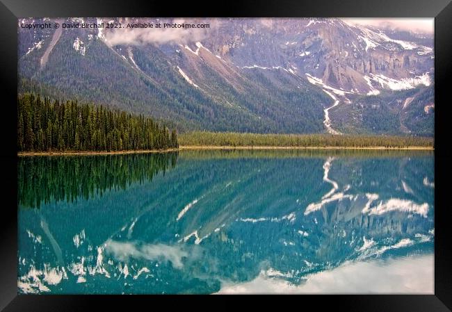Emerald Lake reflections, Yoho National Park, Canada Framed Print by David Birchall