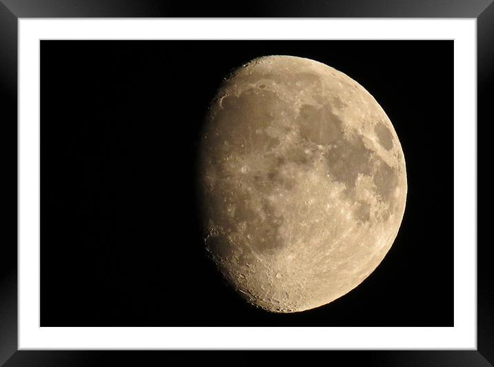 Beautifully Dramatic Moon Framed Mounted Print by Helen Holmes