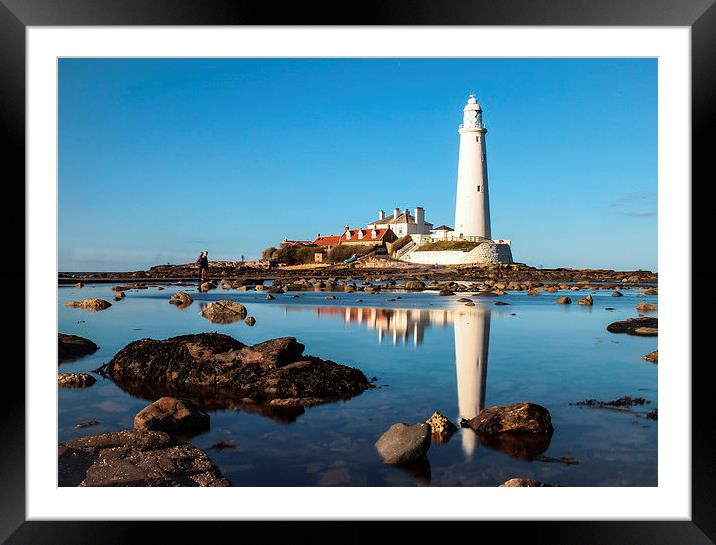  Reflections of the Lighthouse Framed Mounted Print by Helen Holmes