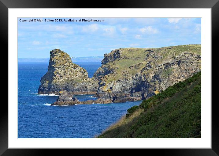 Bossiney Framed Mounted Print by Alan Sutton