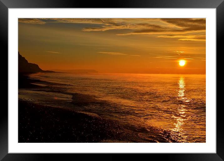 Dorset Sunrise Framed Mounted Print by Alan Sutton