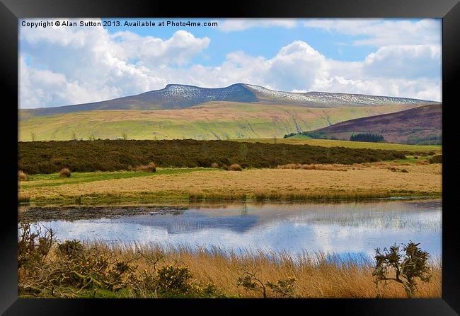 Pen-Y-Fan Framed Print by Alan Sutton