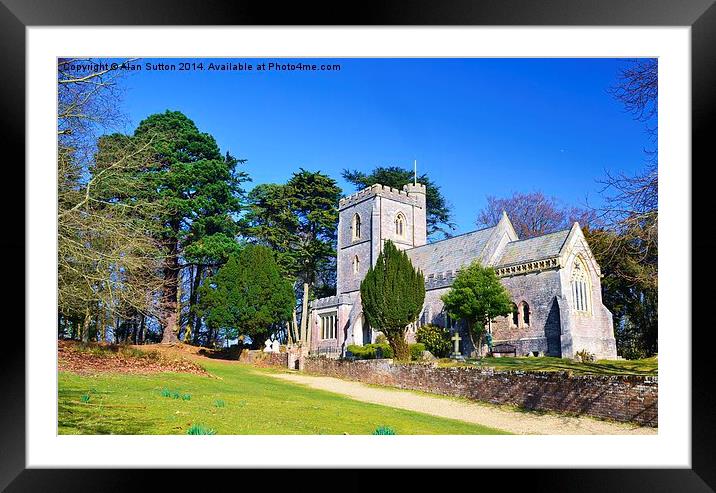 St. Marys , Brownsea Framed Mounted Print by Alan Sutton