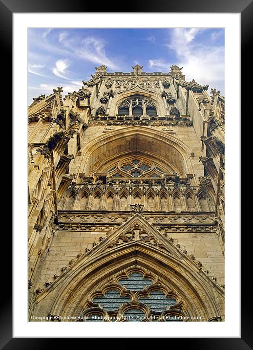 York Minster Framed Mounted Print by A B