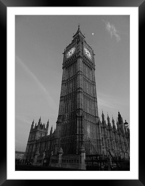 Big Ben, London Framed Mounted Print by Louise Theodorou
