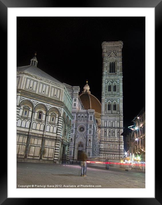 Night in Florence Framed Mounted Print by Pierluigi Gava