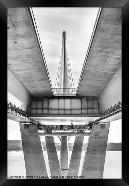 Under the Bridge Framed Print by bryan hynd