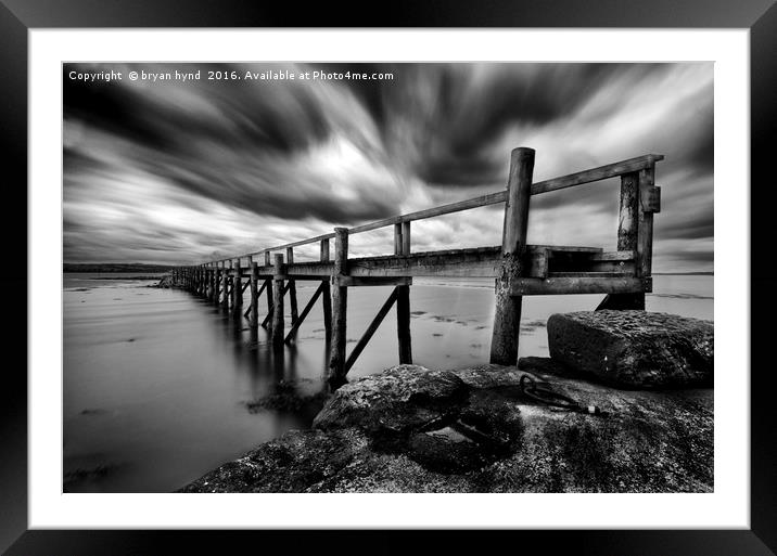 Historic Pier at Culross Framed Mounted Print by bryan hynd