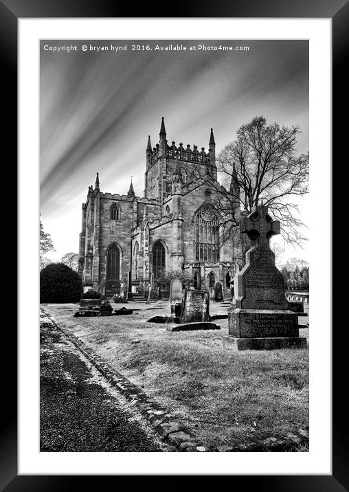 Dunfermline Abbey long exposure Framed Mounted Print by bryan hynd