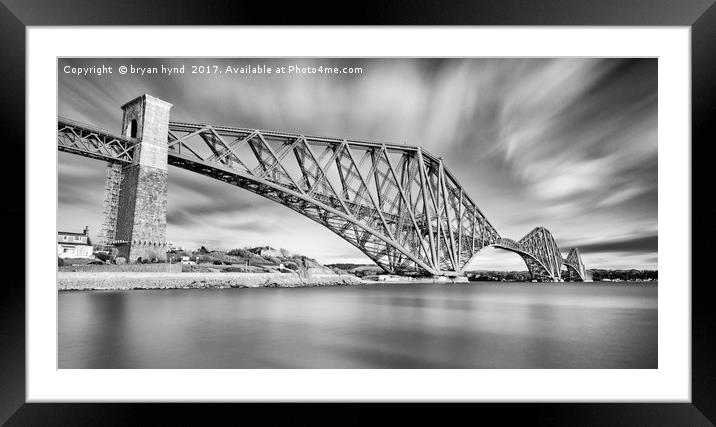 The Bridge Panorama Framed Mounted Print by bryan hynd