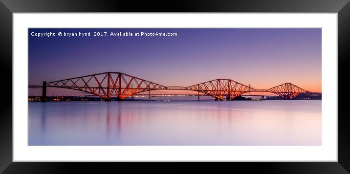 The Bridges at Sunset Framed Mounted Print by bryan hynd
