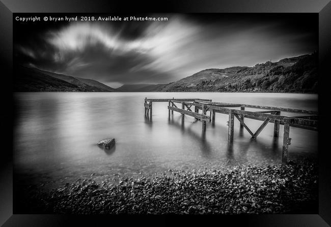 Loch Earn at St Fillans Framed Print by bryan hynd