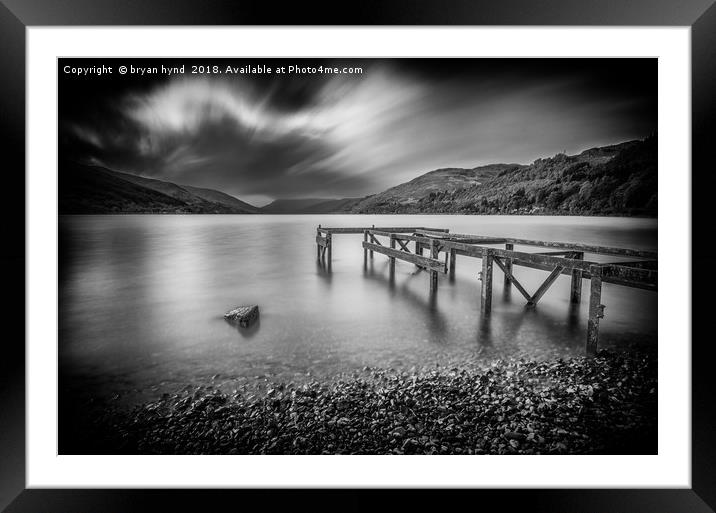 Loch Earn at St Fillans Framed Mounted Print by bryan hynd