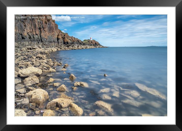 Blue Sky at Aberdour  Framed Mounted Print by bryan hynd