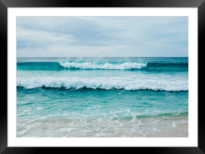 Fine art seascape of Scarista beach  Framed Mounted Print by Steve Jackson
