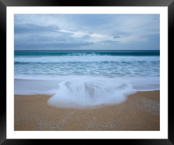 Fine art seascape of Scarista beach  Framed Mounted Print by Steve Jackson