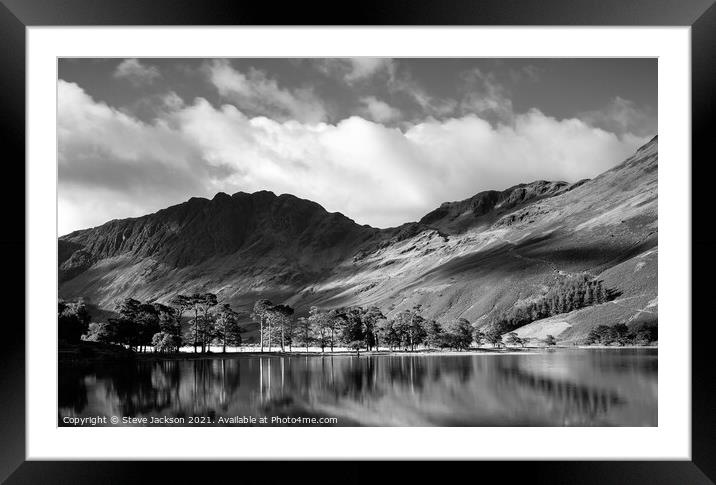 The Pines on Buttermere Framed Mounted Print by Steve Jackson