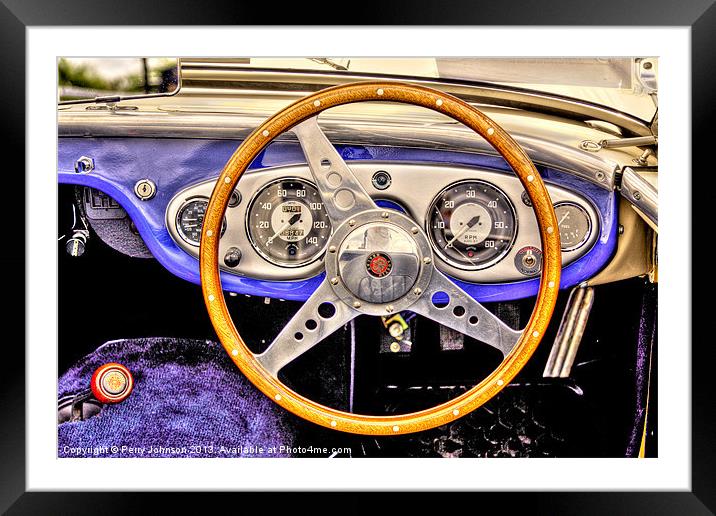 Cockpit Framed Mounted Print by Perry Johnson
