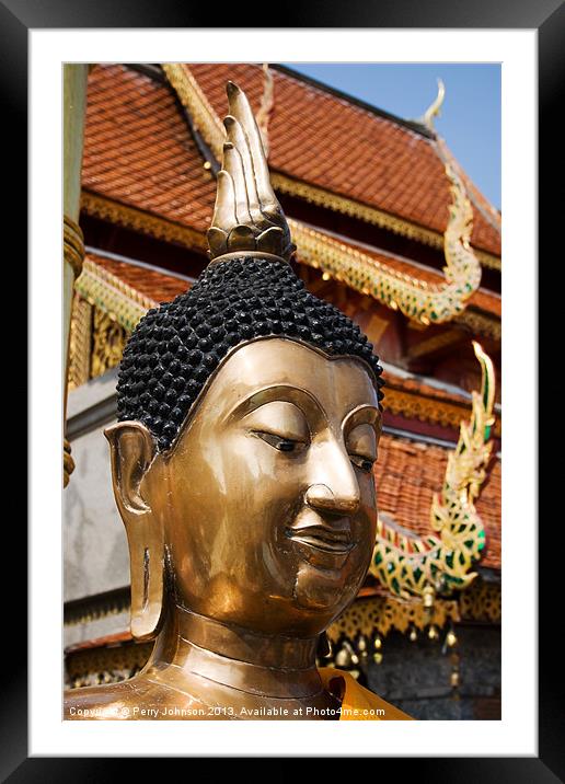 The Mighty Buddha Framed Mounted Print by Perry Johnson